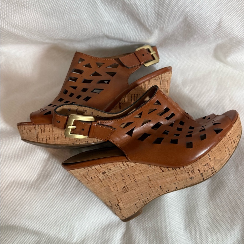 Brown Wedge Sandals